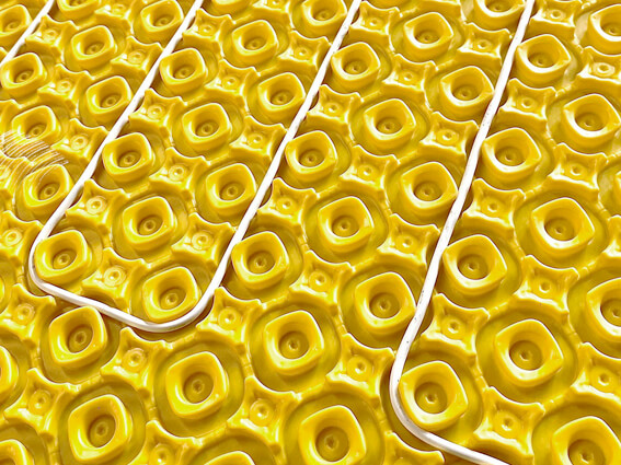 Image of underfloor heating matrix